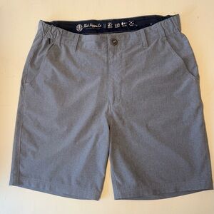 Fish Hippie Men's Gray Waterside 8” Shorts Men’s Size 33 Quick Dry Stretch